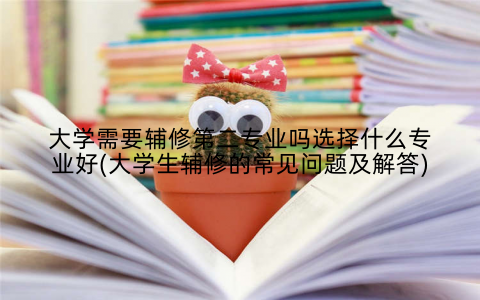 大学需要辅修第二专业吗选择什么专业好(大学生辅修的常见问题及解答)