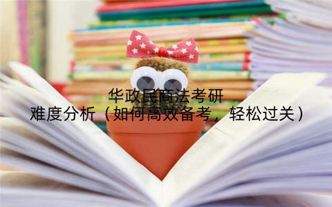 华政民商法考研难度分析（如何高效备考，轻松过关）