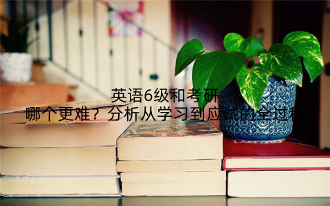 英语6级和考研哪个更难?分析从学习到应试的全过程