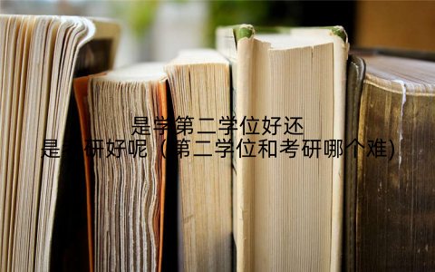 是学第二学位好还是考研好呢（第二学位和考研哪个难)