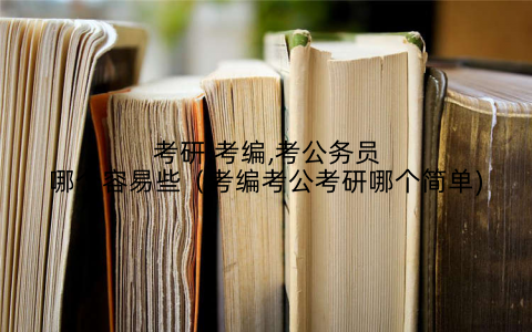考研,考编,考公务员哪个容易些（考编考公考研哪个简单)