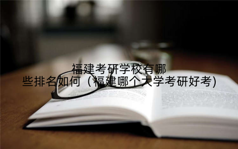福建考研学校有哪些排名如何(福建哪个大学考研好考)