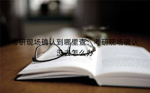 考研现场确认到哪里查:考研现场确认没去怎么办