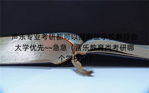 声乐专业考研都可以报哪些学校啊综合大学优先~~急急(音乐教育类考研哪个学校好)