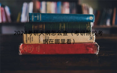2024考研大纲怎么查(考研院校考纲在哪里看)