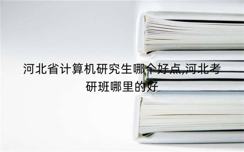 河北省计算机研究生哪个好点,河北考研班哪里的好