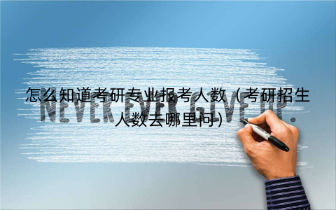 怎么知道考研专业报考人数(考研招生人数去哪里问)